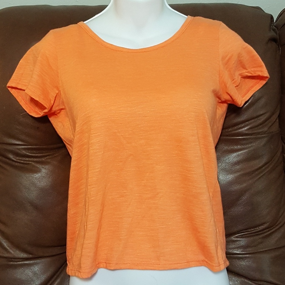 DELIA'S Orange Crop Top